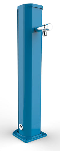 Fontana Lavapiedi da Giardino con Rubinetto Temporizzato Arkema Jolly Blu