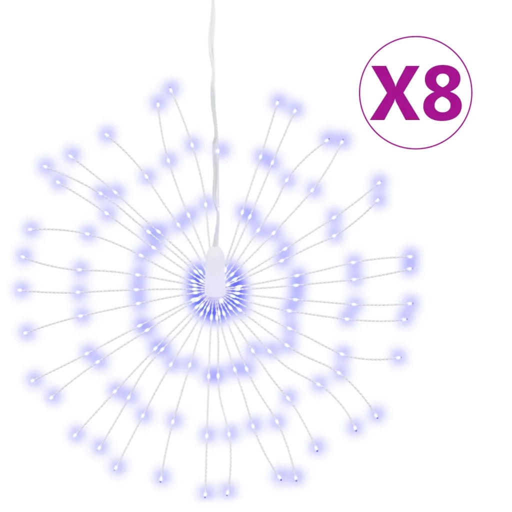 Illuminazioni di Natale Galassia 140 LED-Luci decorative natalizie 8pz Blu 17 cm