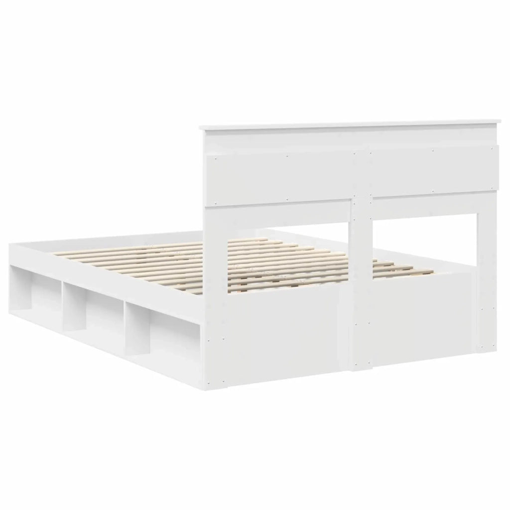 Struttura del letto Bianco 160 x 200 cm Pino massello 3409735
