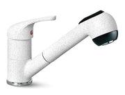 Rubinetto Cucina Miscelatore Monocomando Doccetta Estraibile Apell AP20GW Granito Bianco