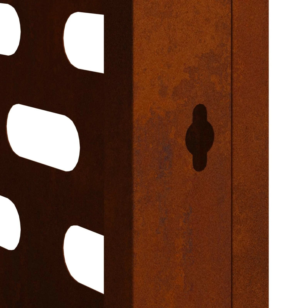 Copertura per condizionatore d'aria Ruggine 110 x 50 x 80 cm 865910