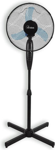 Ventilatore da tavolo potente silenzioso 3 pale 30 cm oscillante e regolabile in altezza con 3 velocità