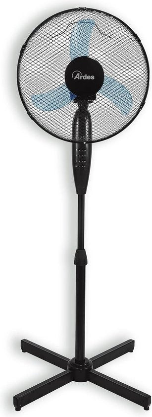 Ventilatore da tavolo potente silenzioso 3 pale 30 cm oscillante e regolabile in altezza con 3 velocità