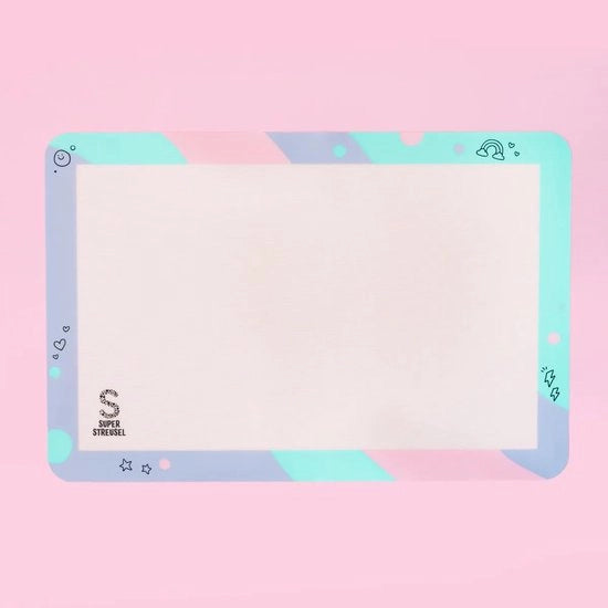 Mat Bakmat in Silicone 42x28 cm Resistente al Calore Senza BPA e PFAS | Transparente per la Creazione di Decori per Torta | Folia di Cottura Riciclabile | Folia di Cottura Permanente per Mat di Cottura | Mat di Cottura Permanente