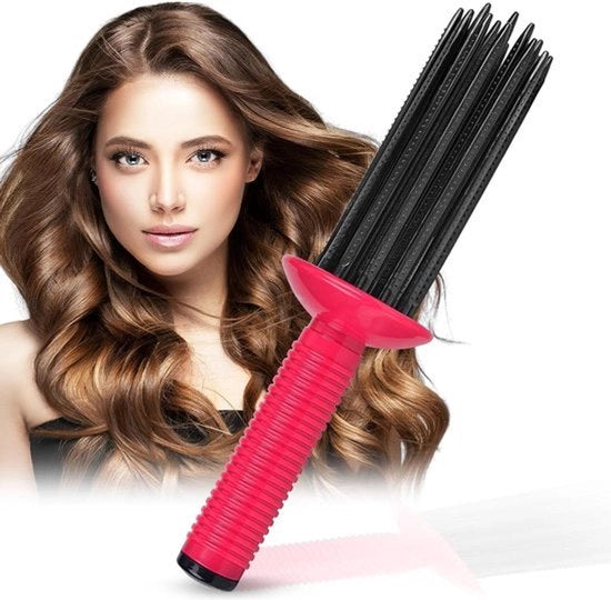 Stilizzatore a caldo per capelli con rulli anti-slip per onde, stile per capelli ondulati, rulli per capelli per donne per uso casalingo.
