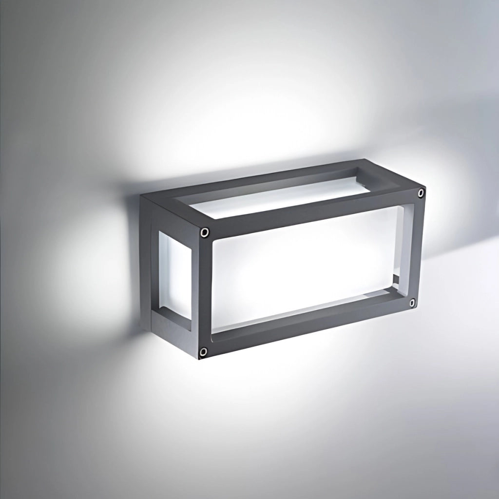 Lampada da Parete e Soffitto LED 10W IP54 in Alluminio Verniciato Corten, Luce Calda 3000K, Design Moderno e Resistente per Ambienti Outdoor e Indoor