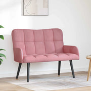 Sofa a Due Posti Rosa 115 x 61 x 87 cm Velluto 42028943