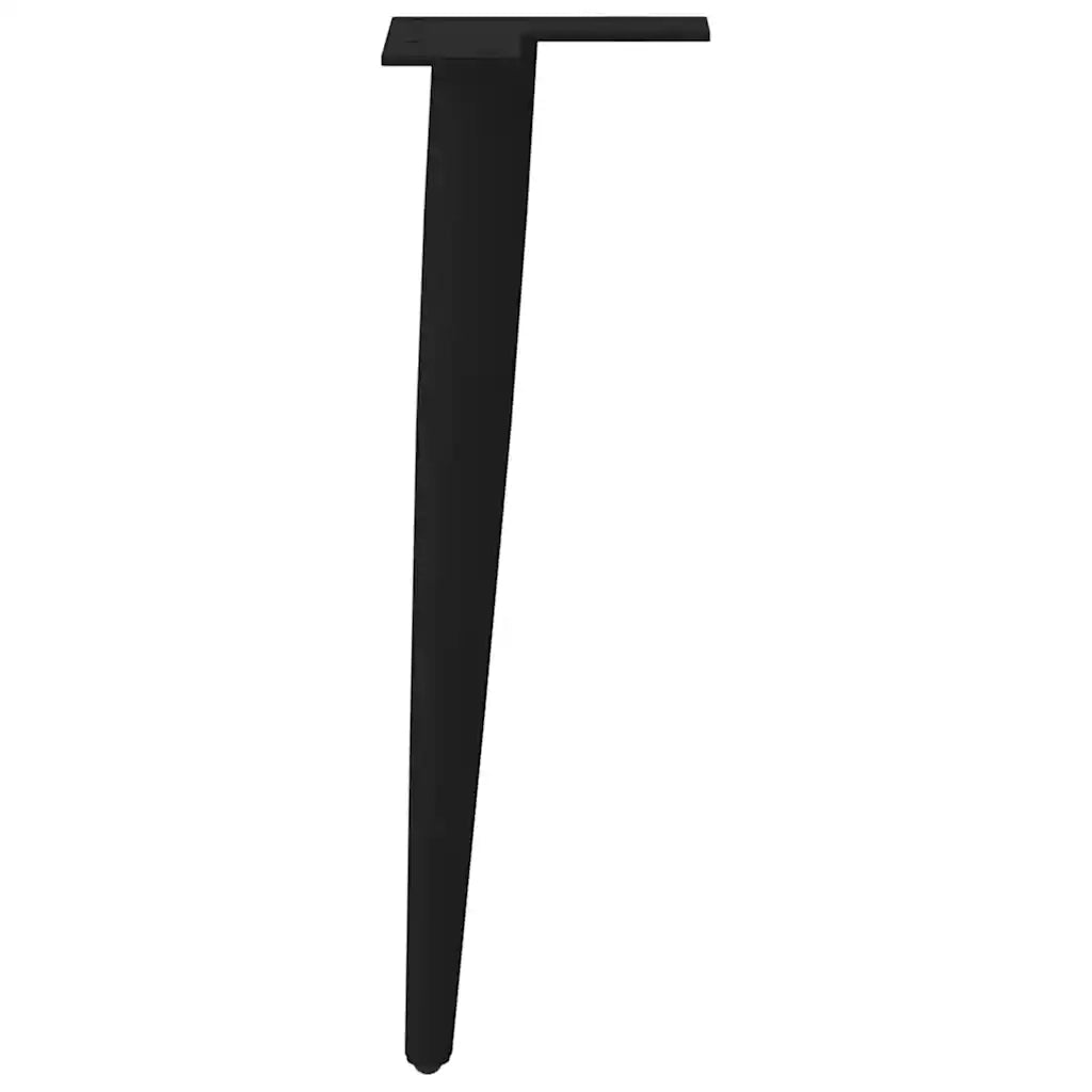 Gambe per Tavolino da Caffè Forma Conica 4 pz Nere 42-43 cm Acciaio 4012512