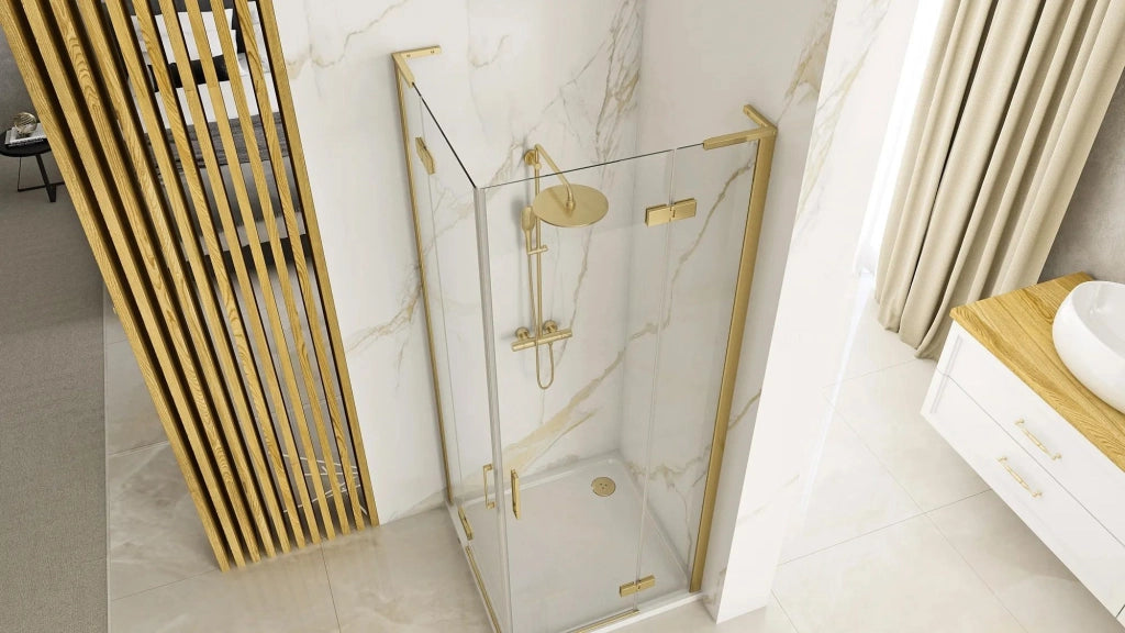 Cabina Doccia Rea Hugo 90x90 Gold Brush