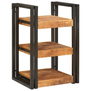 Comodino Marrone e Nero 38 x 33 x 58 cm Legno di mango massello 4016730