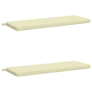 Cuscini per Panchina a 2 Pezzi SOEST 2 pz 100% Poliestere Crema 948825