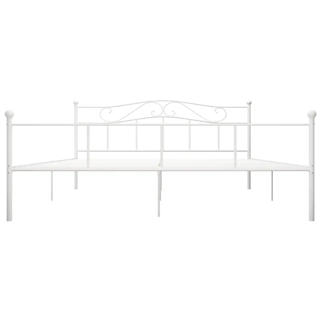 Giroletto-Struttura Letto Bianco in Metallo 180x200 cm 846434