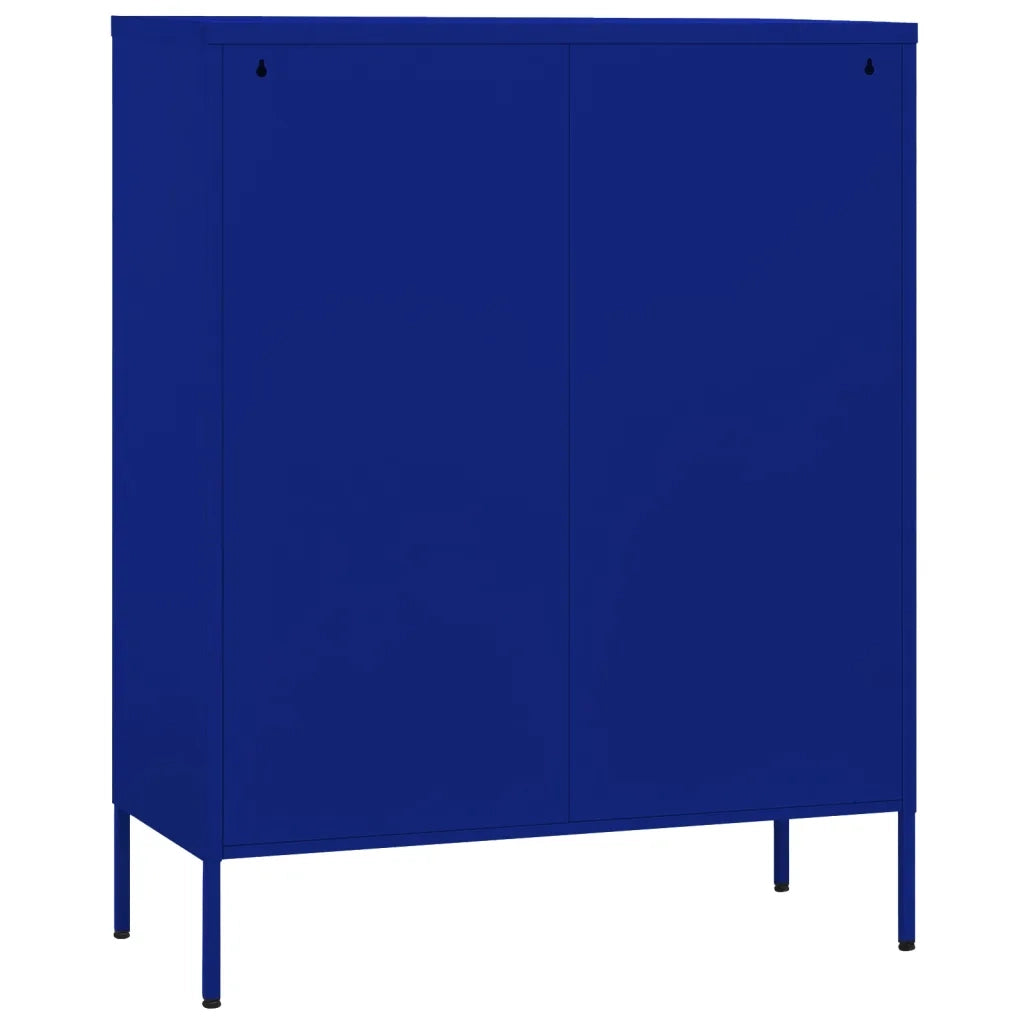 Armadietto Blu Marino 80x35x101,5 cm in Acciaio 336136