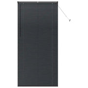 Tendaggi a Veneziana | Tenda a lamelle Nero 220 x 105 cm Alluminio