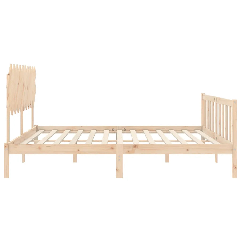 Giroletto senza Materasso-Struttura Letto 120x200 cm in Legno Massello di Pino 219133
