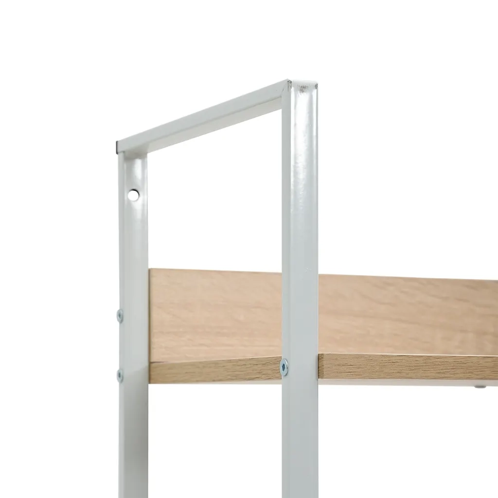 Scaffale Libri 3 Ripiani Rovere 60x27,6x90,5 Legno Multistrato 288221
