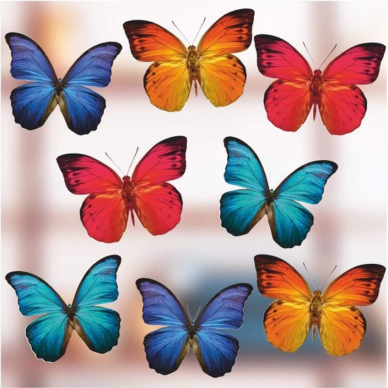Stickers per grandi, bei, colorati, farfalle adesivi, per finestre, come decorazione per la casa statunitense