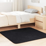 Tappeto Shaggy a Pelo Lungo NAVARRA Nero 120x120 cm poliestere 4102862
