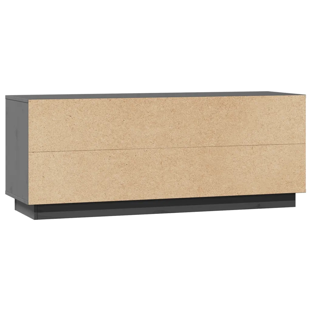 Mobile Porta TV Grigio 110,5x35x44 cm in Legno Massello di Pino cod mxl 19754