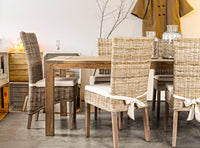 Sedia da Giardino 48x59x104 cm con Cuscino Luzia Mogano