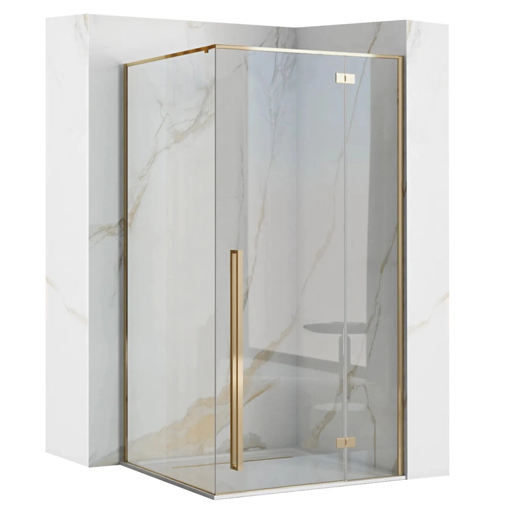 Cabina Doccia Fargo 90x90 Gold senza piatto doccia