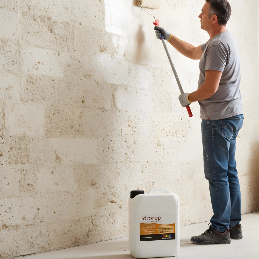 Idrorepellente siliconico trasparente per superfici in pietra e fibrocemento *** formato 10 lt, confezione 1
