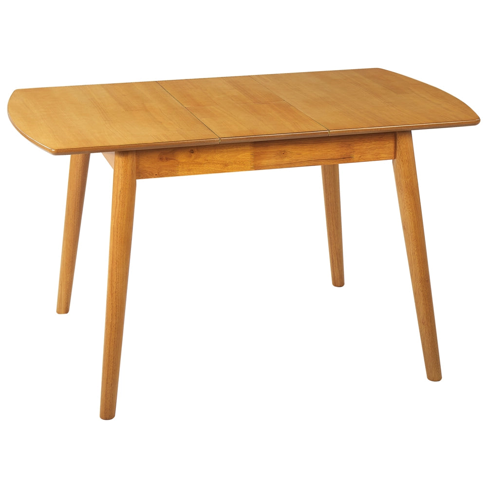 Tavolo da pranzo allungabile in legno chiaro 100/130 x 80 cm MDF gomma retrò