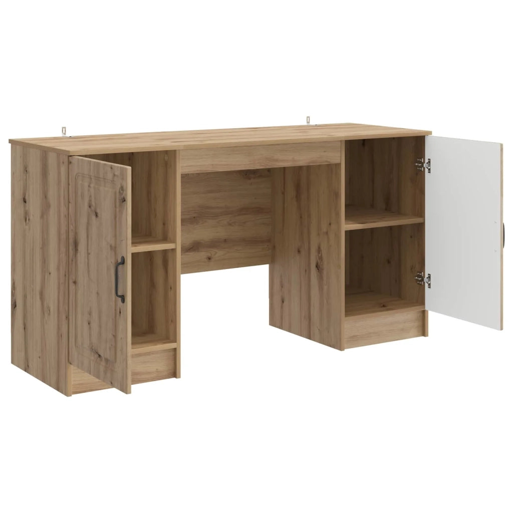 Scrivania con lo scaffale Rovere Artigianale 142,5 x 50 x 75 cm