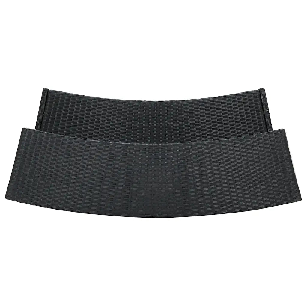 Set Bar da Giardino 3 pz | Set Salotto da Giardino con Cuscini Nero