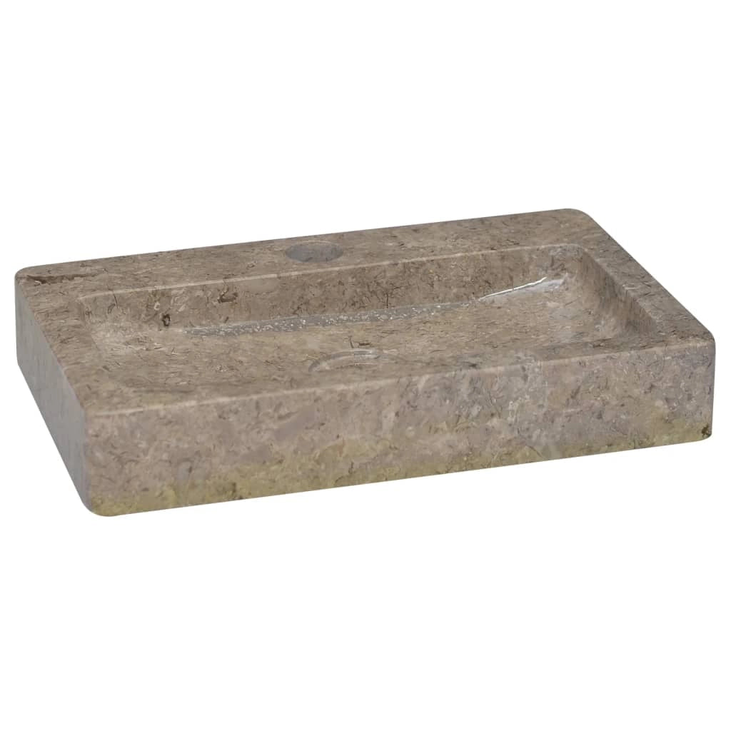 Lavandino da bagno lavabo da appoggio lavabo da WC lavabo da bagno lavabo da interno 38 x 24 cm marmo grigio 02_0002832