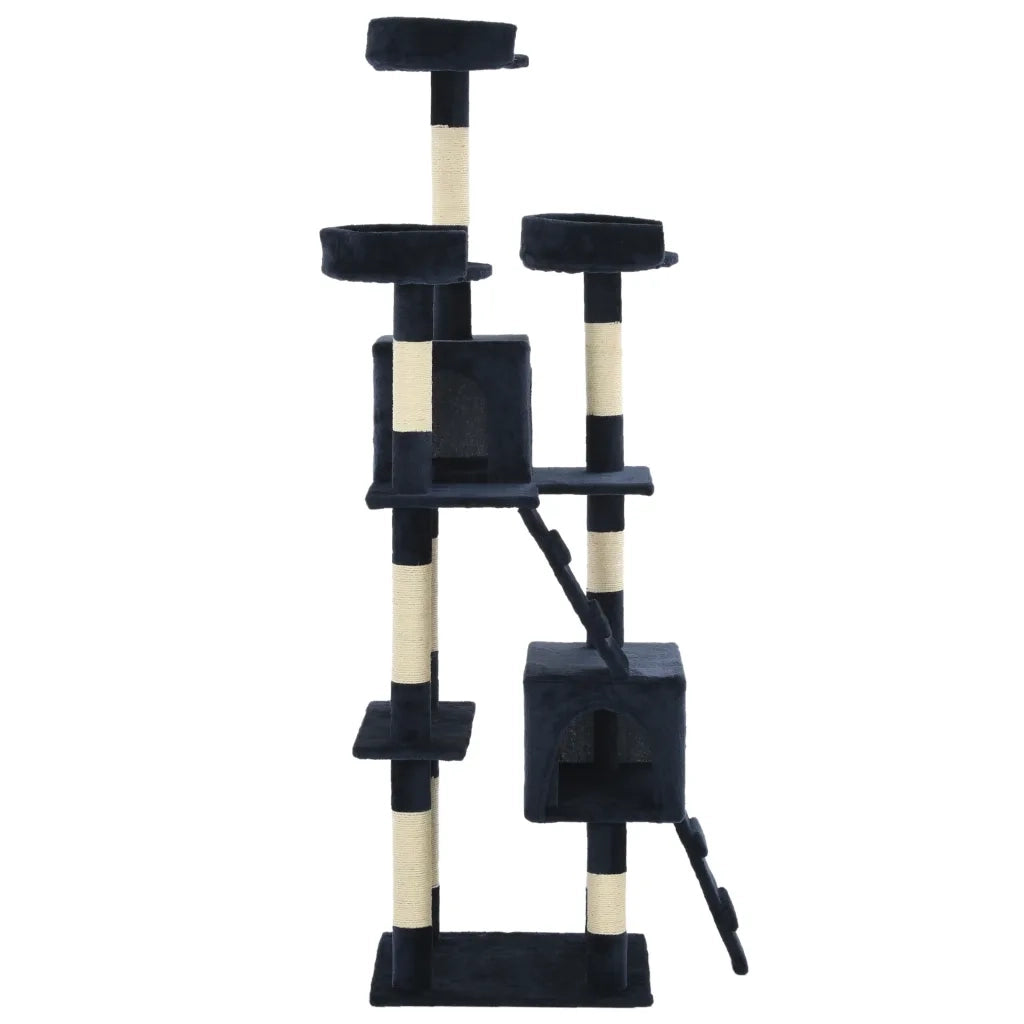 Albero per Gatti con Tiragraffi in Sisal 170 cm Blu CFW9667882