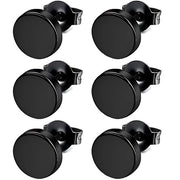 Orecchini in Acciaio Inossidabile - 3 Paia - Ipoadregevole - 10 mm Lunghezza - 3 mm Diametro - Orecchini con Steli