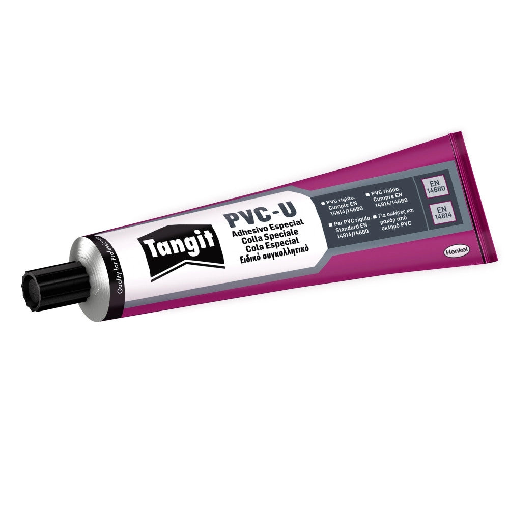 Trade Shop - Colla Speciale Per Pvc-u 125gr Ripara Raccordi Tubi Grigi Pvc Henkel Tangit -