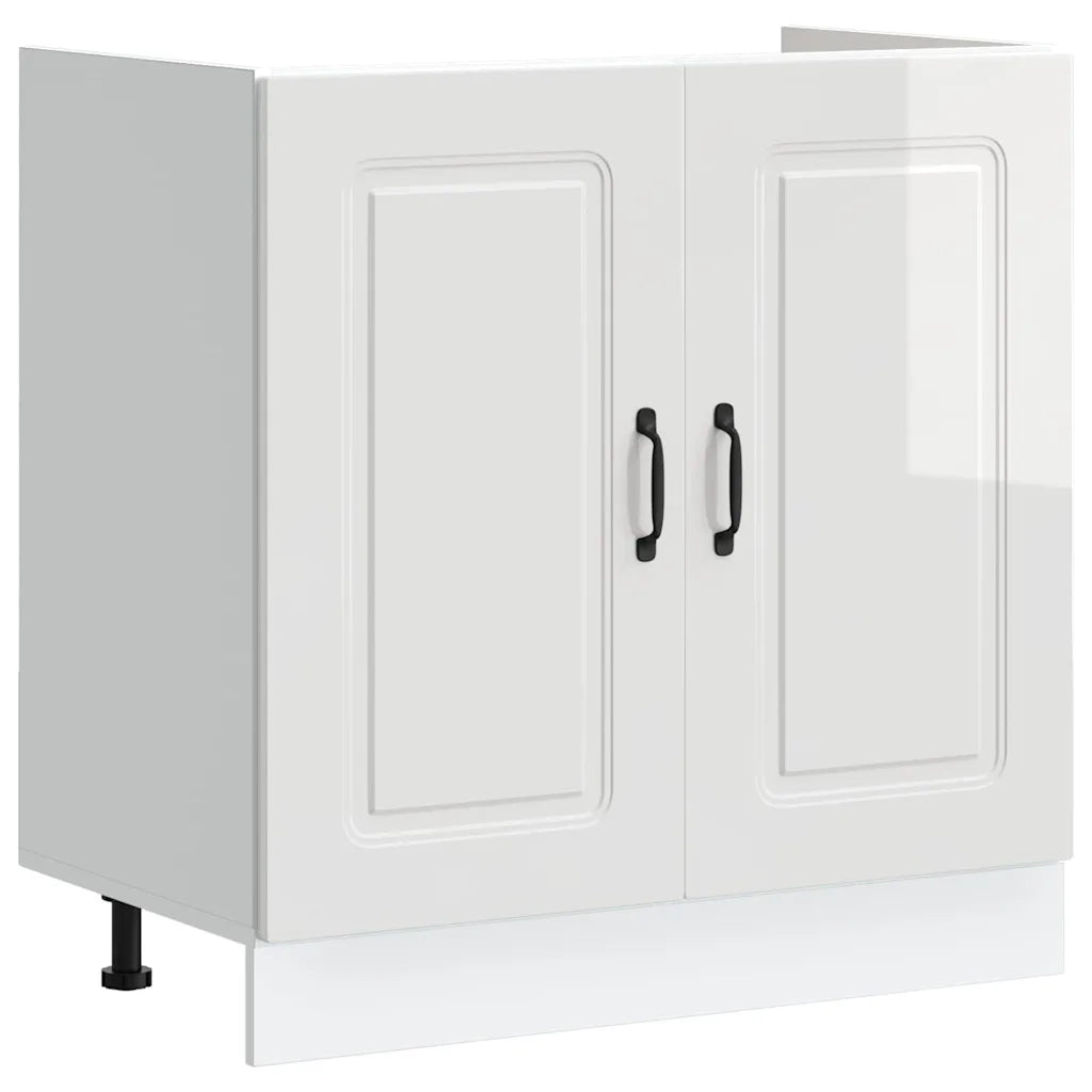Mobile da cucina Kalmar Bianco Lucido 80 x 46 x 81,5 cm 3315003