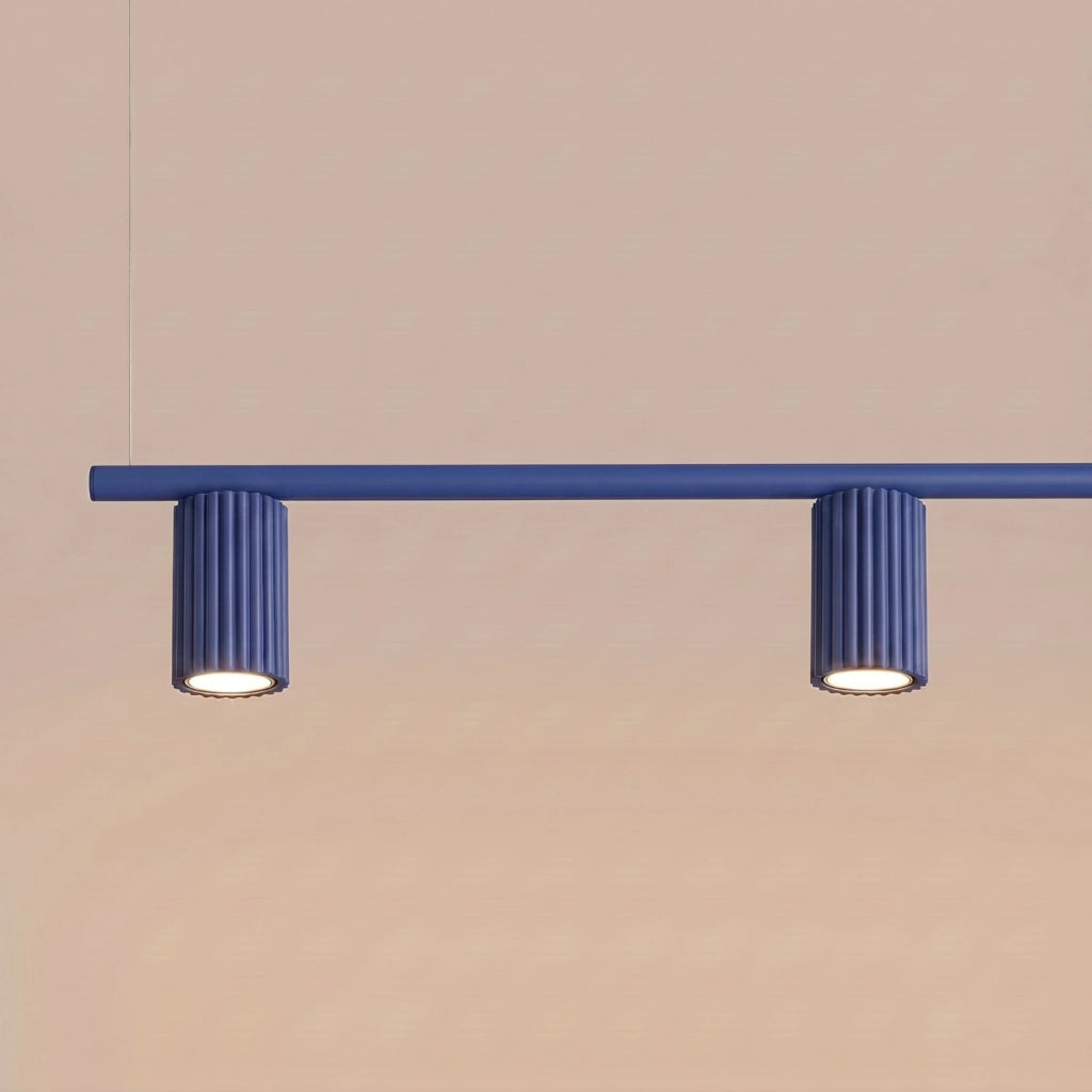 Lampadario KARBON 4 oltremare