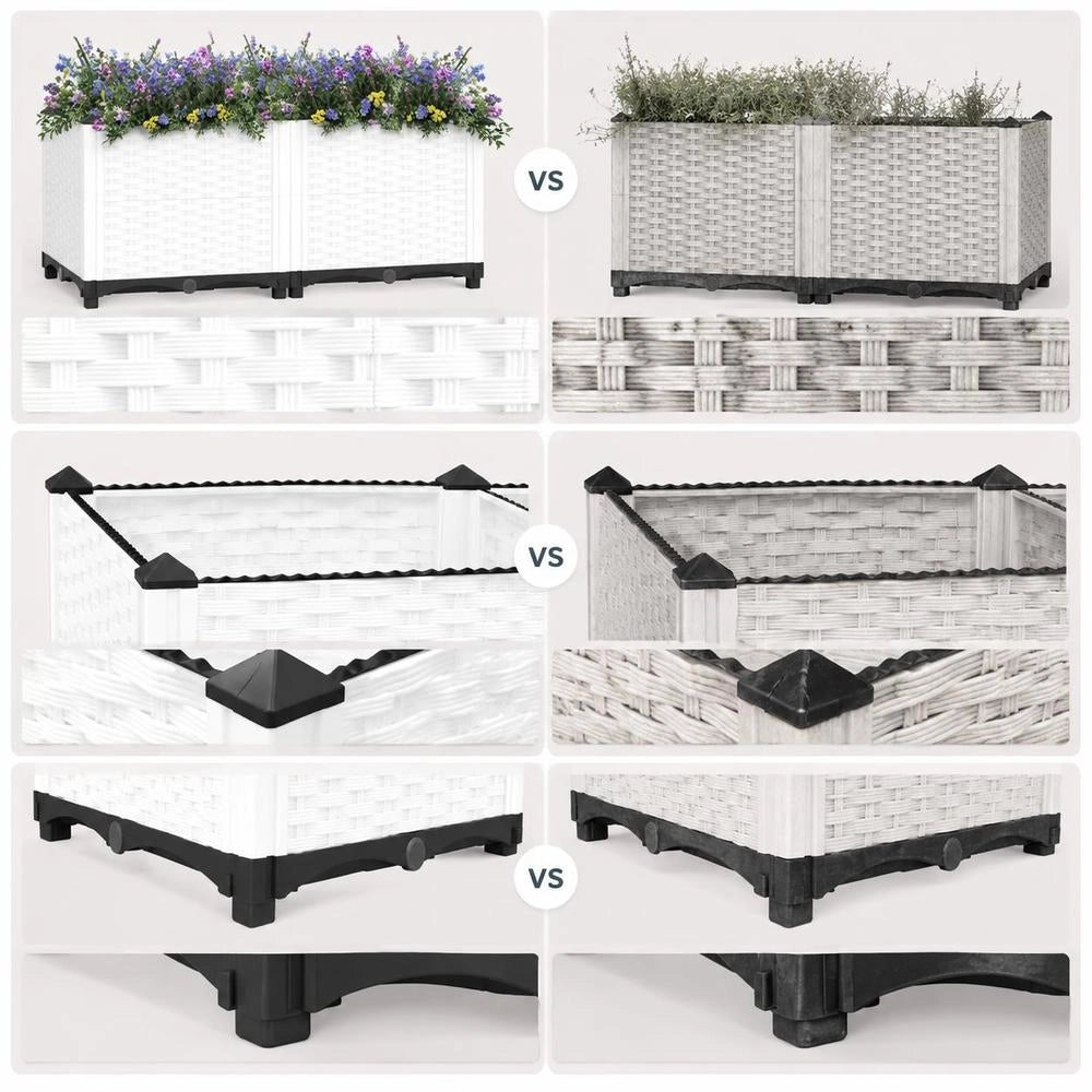 Raised Bed 80x40x38 Cm Polypropylene
