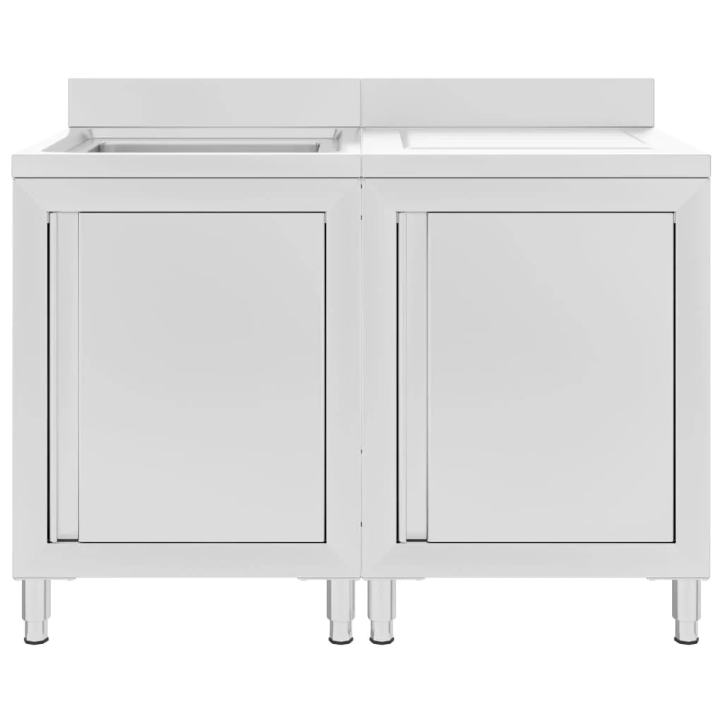 Lavello da cucina professionale acciaio inox 120 x 60 x 96 cm 02_0000724
