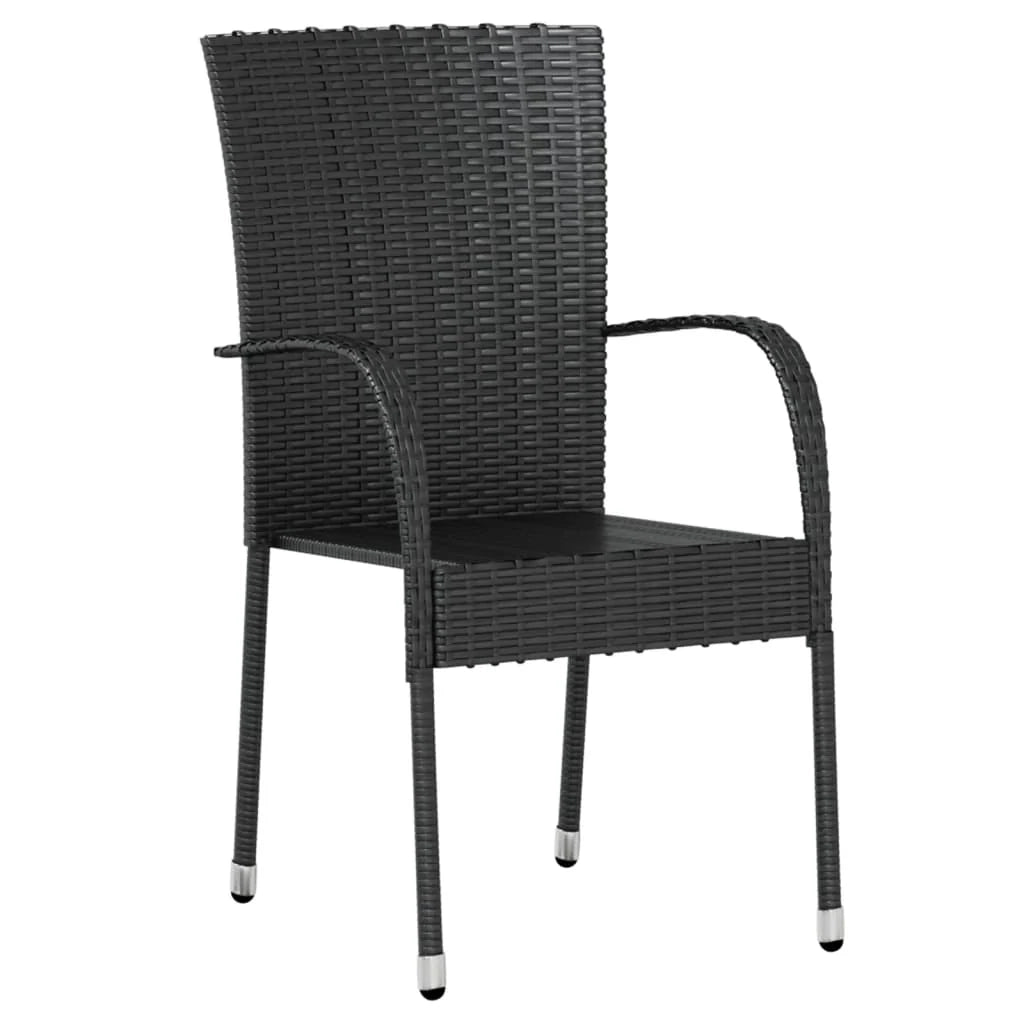 Set da pranzo/mobili da giardino in resina nera 3 pezzi 02_0014754