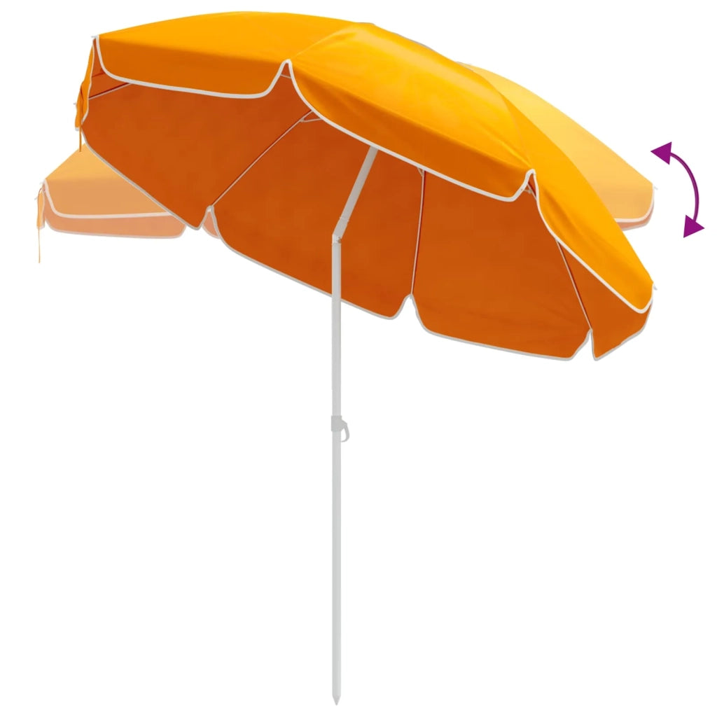 Ombrello da giardino 207 cm Poliestere 170T Arancione 42041349
