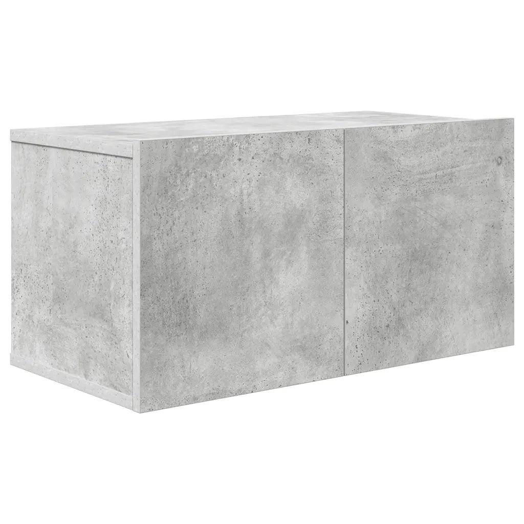 Set di Mobili Porta TV 10pz Grigio Cemento in Legno Multistrato 3079144