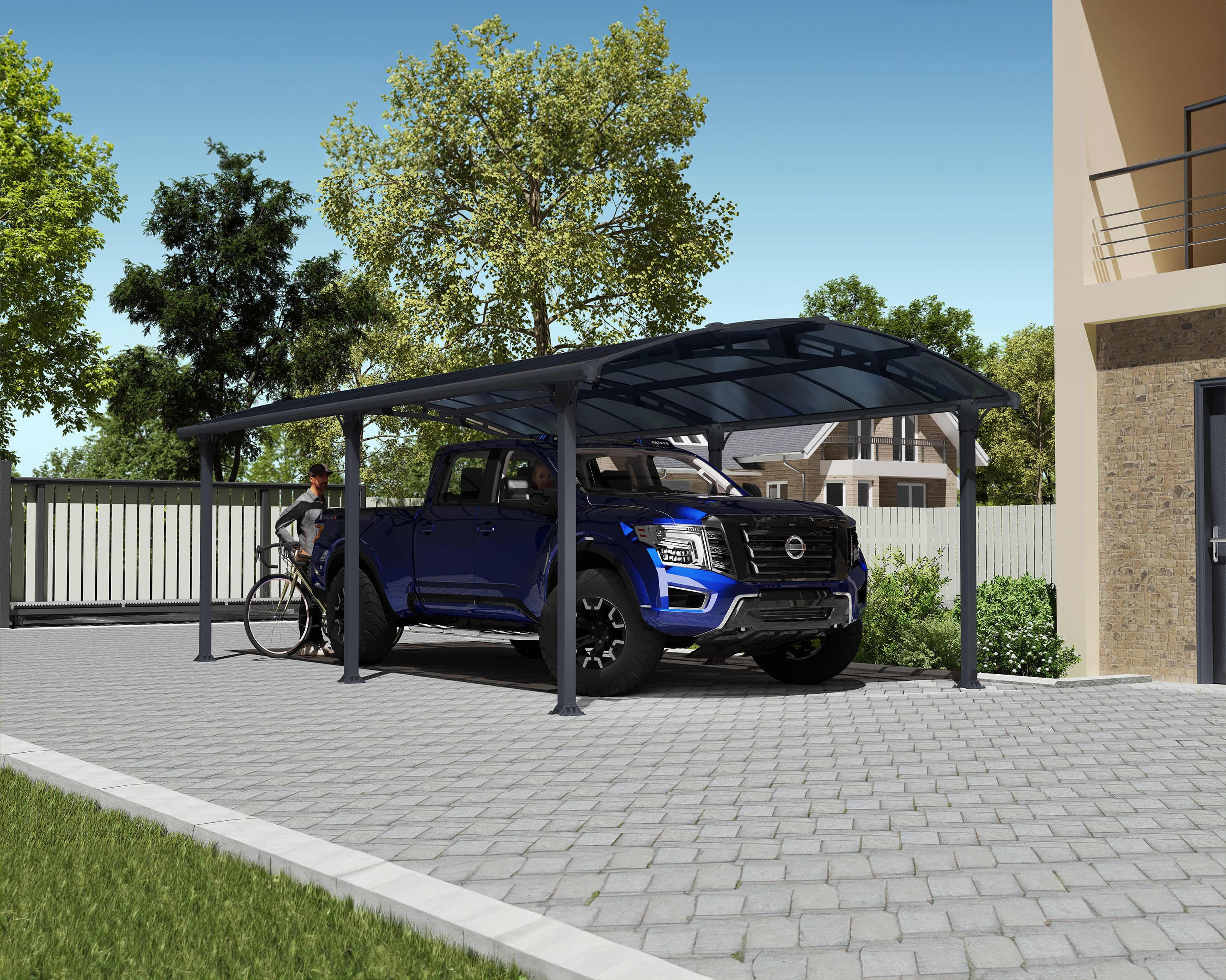 Carport in Alluminio 3.6 X 6.5 m Canopia Arcadia