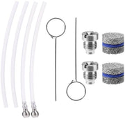 Kit di Pulizia a Spuma Universale 1,1 mm - Pistola a Spuma Auto - Attrezzo di Pulizia - Acciaio Inossidabile - 2 Set - Incluso Spatola