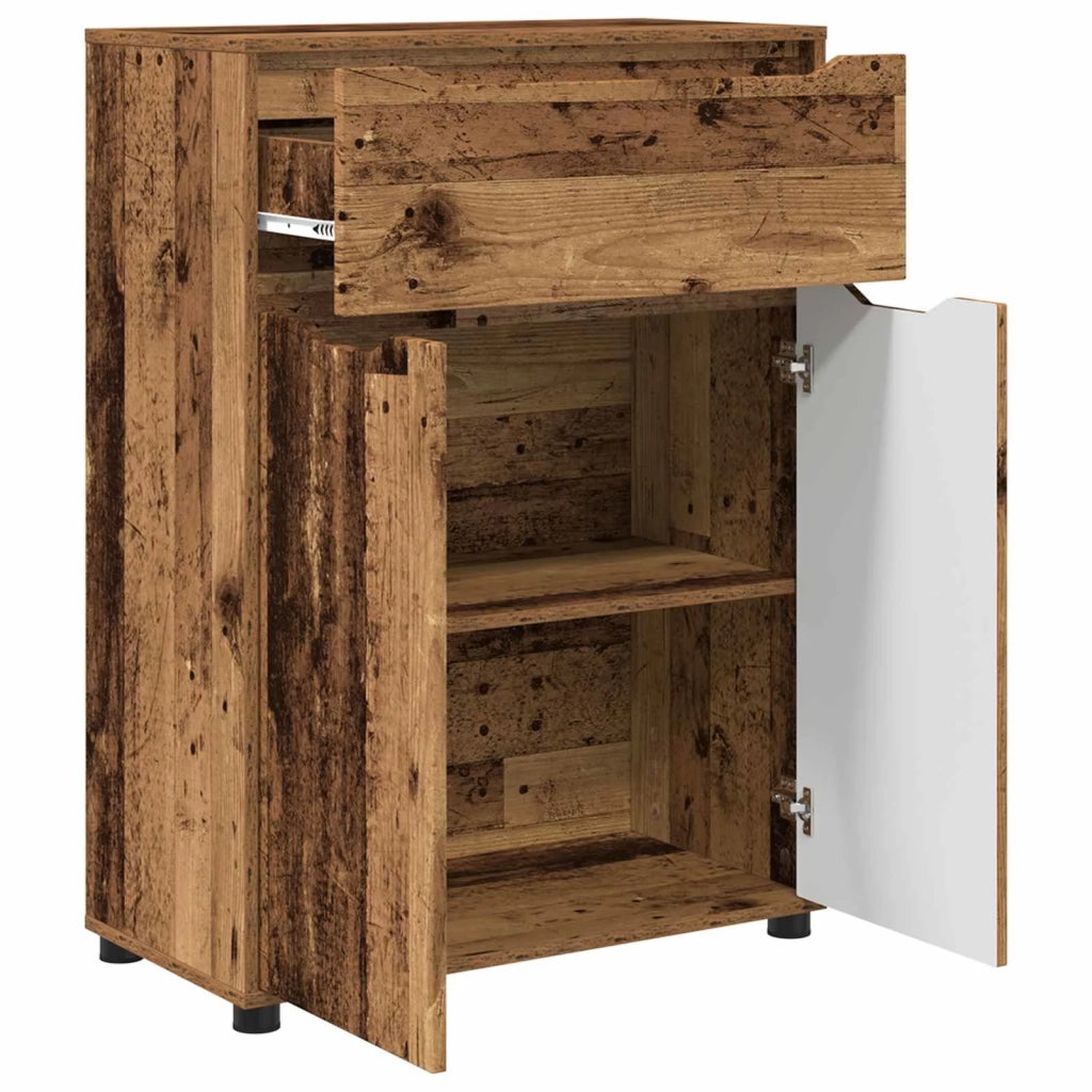Mobile da Bagno con cassetto Legno vecchio 72,5 x 36,5 x 100 cm 888775