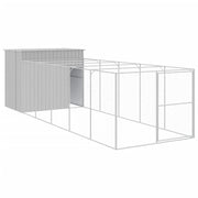 Cuccia per cani con recinto chiaro 214 x 661 x 181 cm grigio 02_0043509