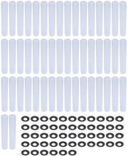 Serramenti per Porta Garage - 50 Set - Guarnizioni di Abbassamento - Alta Qualità Poliammide/Metallo - 80 mm - Riduzione Rumore - Serramento Porta