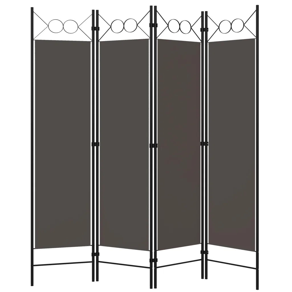Paravento a 4 Pannelli Antracite 160x180 cmcod mxl 73424
