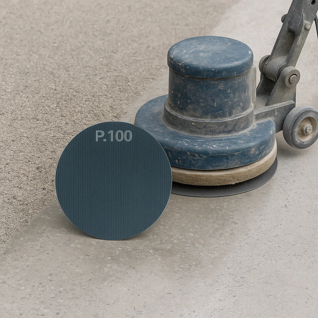 Disco rete abrasivo bifaccia diametro 450 mm 100 gr carburo silicio