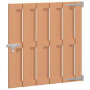 Cancello da giardino 100 x 100 cm WPC e Alluminio Marrone