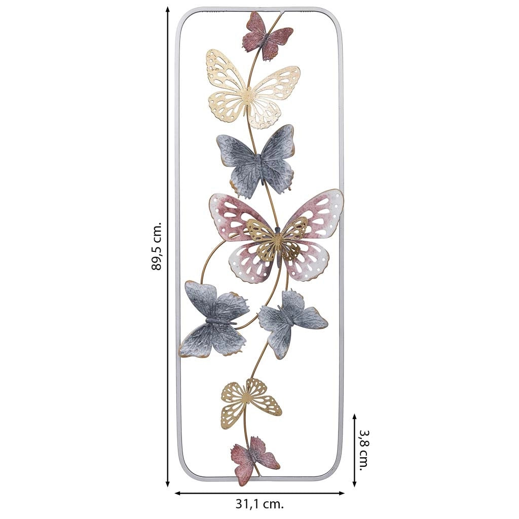 Carta da parati decorativa in metallo 31,1x89,5x3,8