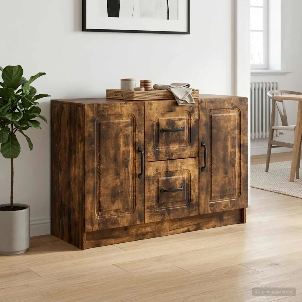 Credenza Rovere Fumo 89 x 34,5 x 57 cm Legno ingegnerizzato 895810